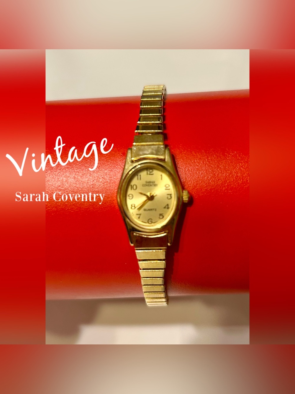Vintage Sarah Coventry Gold Tone Women's Watch Quartz